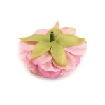 Artificial rose, diameter 65 mm, light peach color